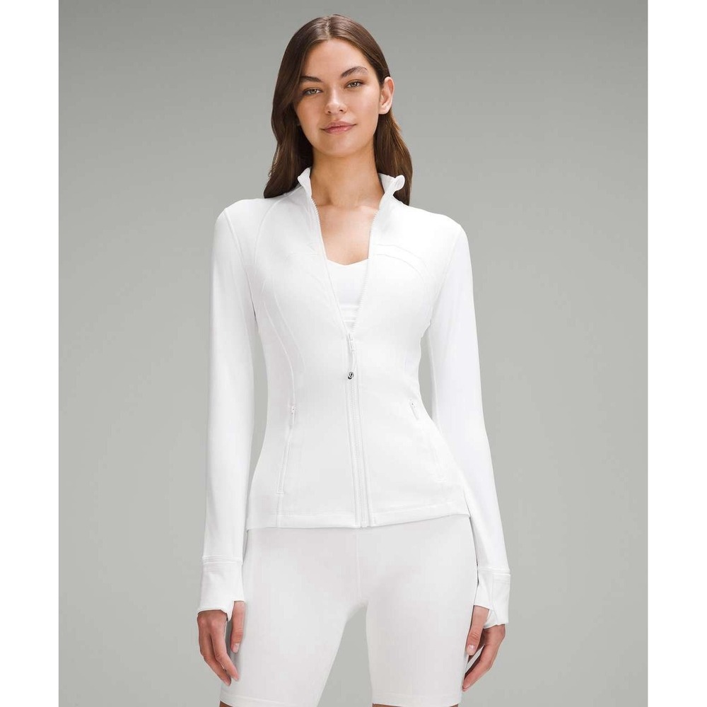 Lululemon Define Jacket *Nulu White Size 12 Running Pilates Yoga